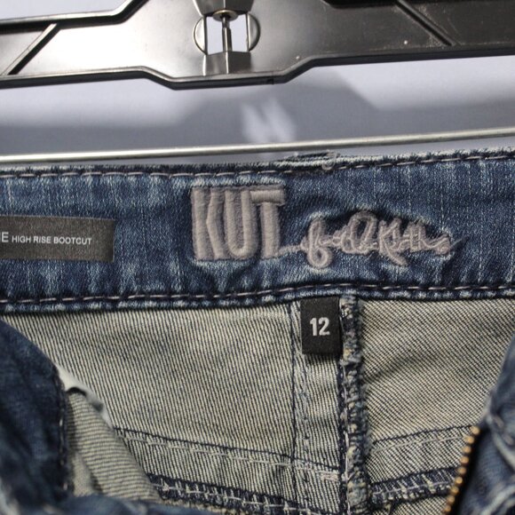 KUT FROM THE KLOTH Natalie High Rise Bootcut Sz 12 - Picture 11 of 13